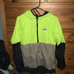 Neon reflector pullover hoodie